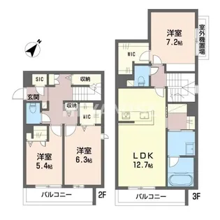 シャーメゾンAnge【2階】の間取り