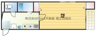 大阪府大阪市西区千代崎1【マンション】の間取り