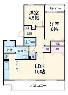 セレーノ大宮 A棟【2階】の間取り