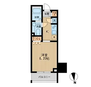 KDXレジデンス東新宿【9階】の間取り