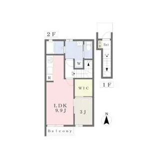 ニッカン1013【2階】の間取り