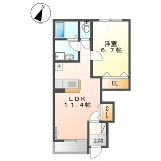 ビビエンダ【1階】の間取り