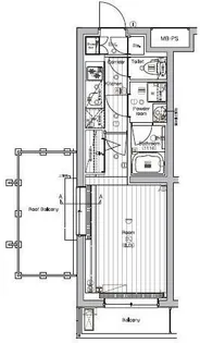 東京都世田谷区三軒茶屋1【マンション】の間取り