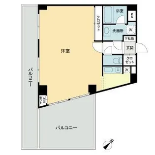 The Blue 8【7階】の間取り