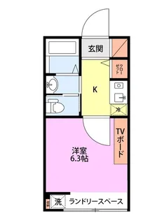 STEPS白新町B棟【2階】の間取り