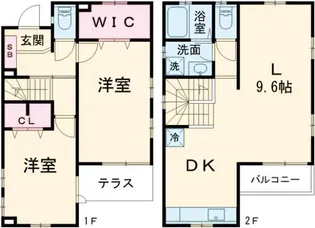 東京都世田谷区中町5【一戸建】の間取り