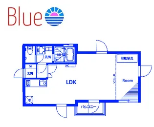 グランエッグス逗子海岸【2階】の間取り