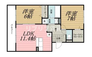 千葉県千葉市若葉区小倉町【アパート】の間取り