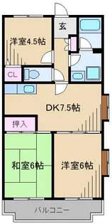 グラスィア新川崎【3階】の間取り