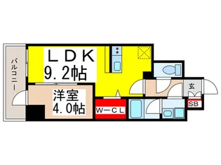 グランエール森下WEST【2階】の間取り