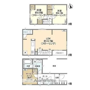 東京都江戸川区篠崎町4【一戸建】の間取り