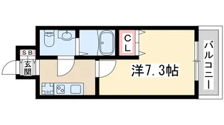 アリビオ千里豊津【8階】の間取り