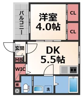 ロイヤルオーク小路【3階】の間取り