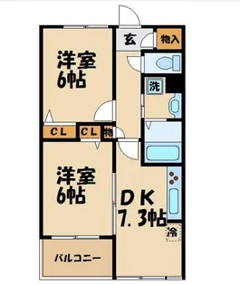 クレールコート芦花公園【1階】の間取り