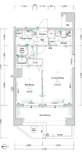 アンベリール墨田【9階】の間取り