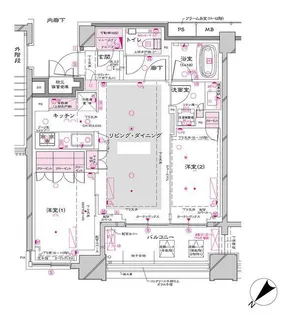 オーパスレジデンス銀座イースト【5階】の間取り