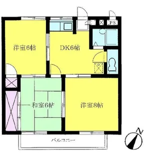 レジェンド末広A【2階】の間取り