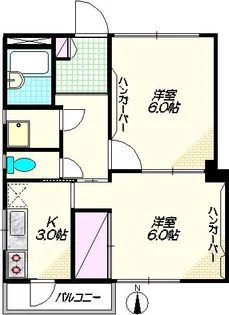 メゾンプレイス【2階】の間取り