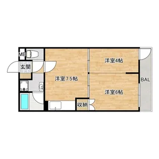 サニーピア【5階】の間取り