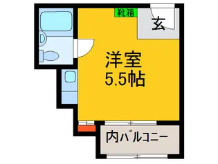 山田ビル【6階】の間取り