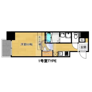 セレニテ本町ROJI02【9階】の間取り