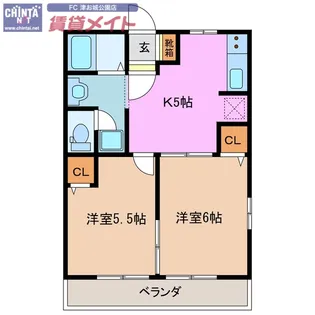 アンシャンテ【2階】の間取り