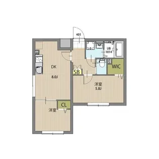 エルファーロ大塚【4階】の間取り