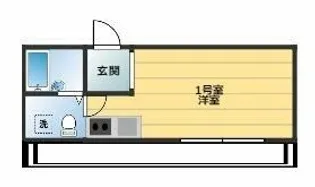 ベイルーム横浜鶴見I【2階】の間取り