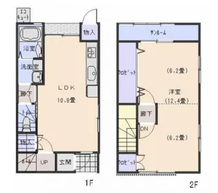 エコ・フィールズ中曽根E棟の間取り