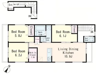 アステール渋谷本町【3階】の間取り