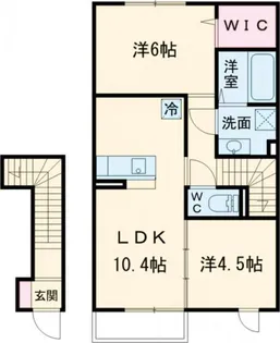 コーポファミーユ【2階】の間取り