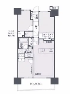 東京都北区堀船2【マンション】の間取り