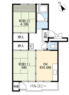 UR狭山台【7階】の間取り