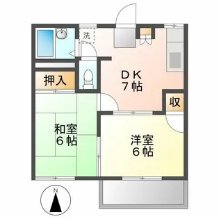 フォーブル成瀬A【2階】の間取り