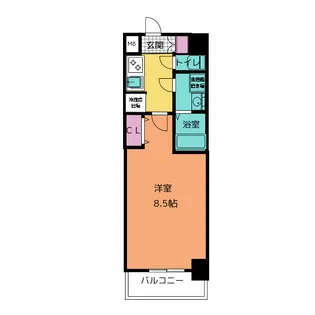 S-RESIDENCE金山West【8階】の間取り