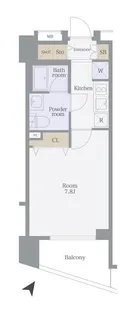 プレール・ドゥーク駒沢大学駅前【4階】の間取り