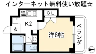 エルエーブハイツ【2階】の間取り
