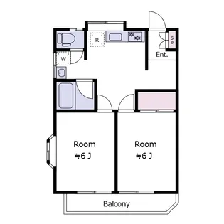 多摩ハイツC棟【2階】の間取り