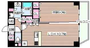 アドバンス大阪城レガーレ【12階】の間取り