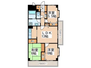 ビュ-ハイツ高山【2階】の間取り