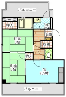 香蘭マンション【5階】の間取り
