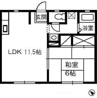 ASDコーポ 7【1階】の間取り