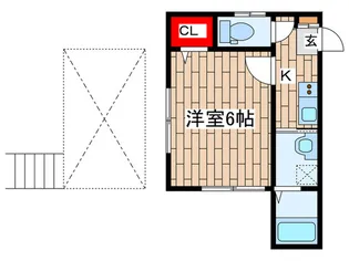 レイディアンス安浦【2階】の間取り