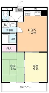 サニーハイツ東所沢【2階】の間取り