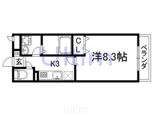 シェルフェリス【2階】の間取り