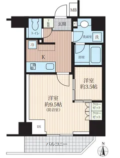 TRACK両国【4階】の間取り