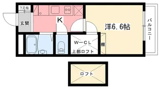 レオパレス甲子園【2階】の間取り