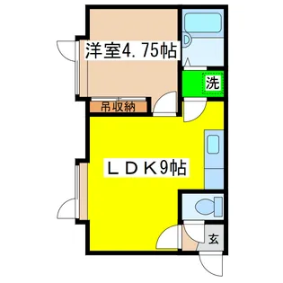 イシュタール鶴巣【2階】の間取り