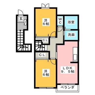 スパーブ社【2階】の間取り