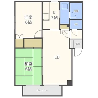 シームリーハイツ【2階】の間取り